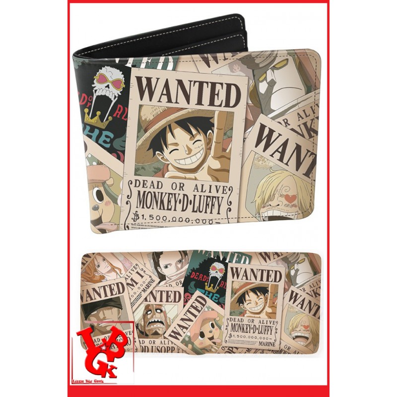 ONE PIECE Portefeuille Vinyle Wanted Officiel par Abystyle little big geek 3665361048619 - LiBiGeek