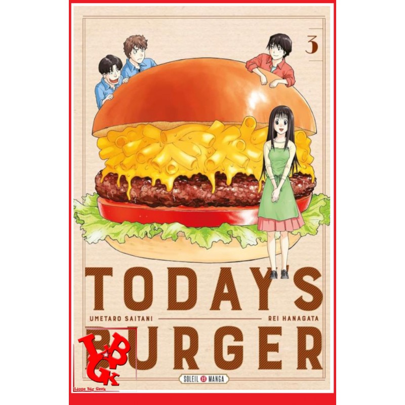 TODAY'S BURGER 3 (Decembre 2023) Vol. 03 - Seinen par Soleil Manga little big geek 9782302100749 - LiBiGeek