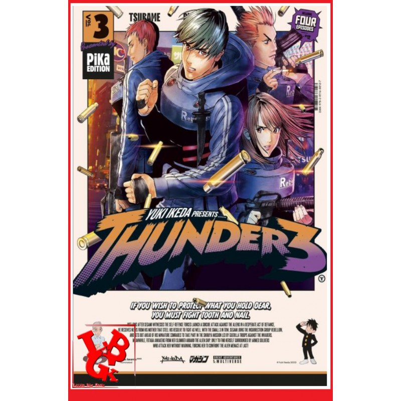 THUNDER 3 - 3 (Mai 2024) Vol. 03 Shonen par Pika Editions little big geek 9782811688127 - LiBiGeek