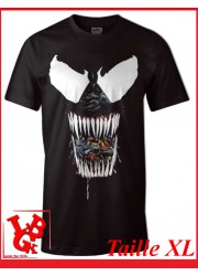 VENOM BLACK "XL" - T-Shirt Marvel taille X-Large par Cotton Division libigeek 3664794047657