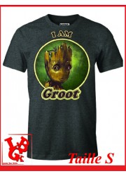 I AM GROOT "S" - T-Shirt Marvel taille Small par Cotton Division Tshirt libigeek 3664794067891