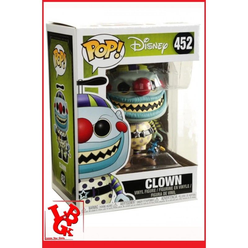 Disney : L'Étrange Noël de Monsieur Jack - Clown (Halloween Town) Funko Pop  ! Figurine en vinyle (avec étui de protection compatible Pop Box) :  : Jeux et Jouets