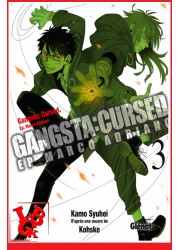 GANGSTA CURSED 3 (Juin 2017) Vol. 03 Marco Adriano par Glenat Manga libigeek 9782344016633