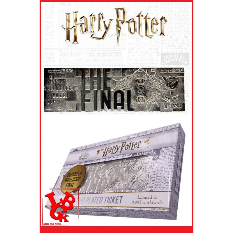 HARRY POTTER Réplique Ticket Finale de Quidditch Argent - FaNaTtik