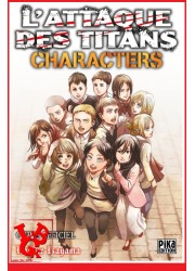 L'ATTAQUE DES TITANS Characters Guide (Fev 2022) Seinen par Pika libigeek 9782811661731