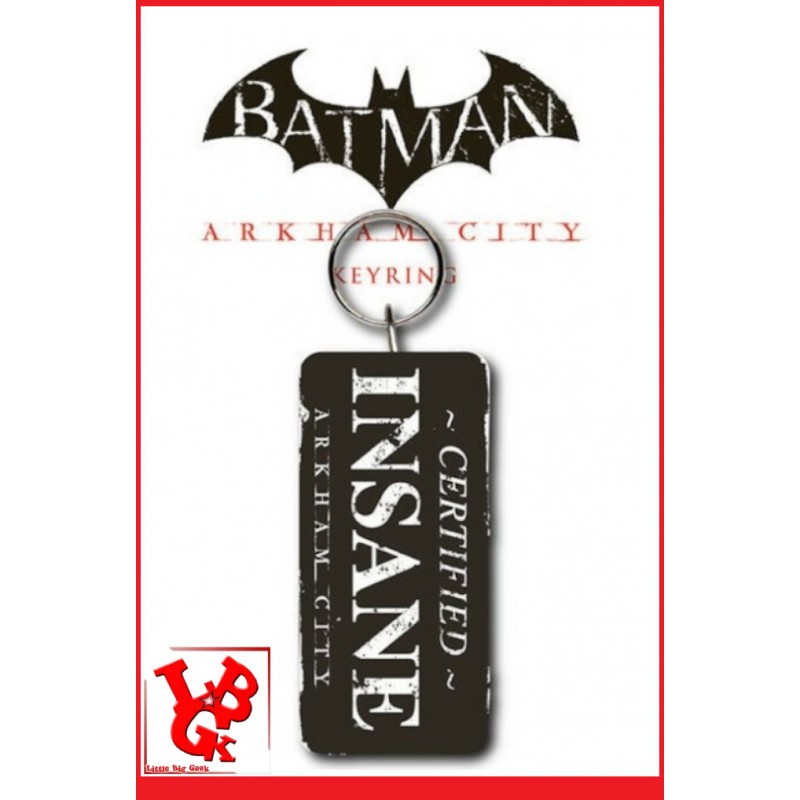 BATMAN : ARKHAM CITY Porte Clefs " Insane "caoutchouc par GB Eye little big geek 5028486273539 - LiBiGeek